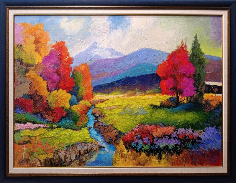 Mountain stream, Painting Rade Grahovac