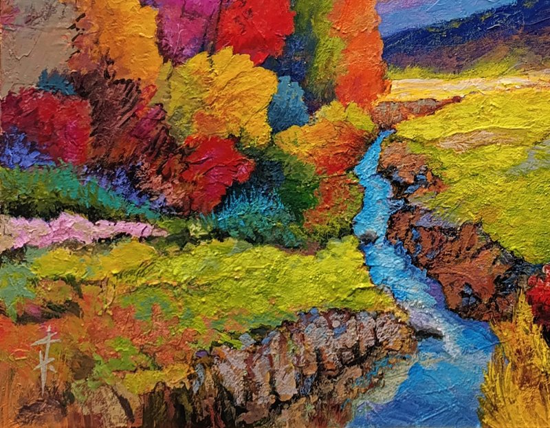Mountain stream, Painting Rade Grahovac