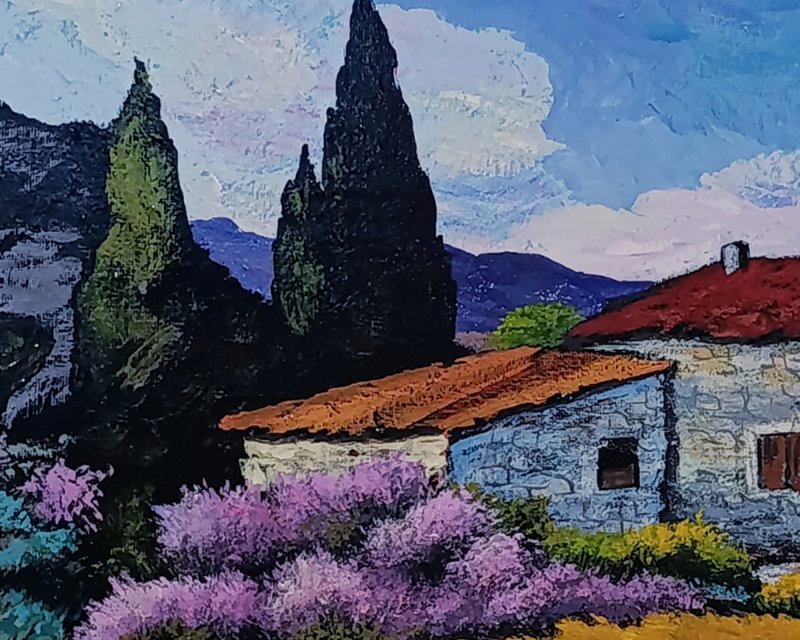 Stara kamena kuca, Slika Rade Grahovac
