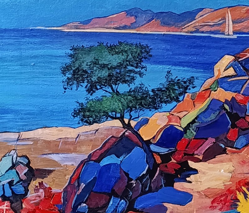 Sail in sight, Painting Rade Grahovac