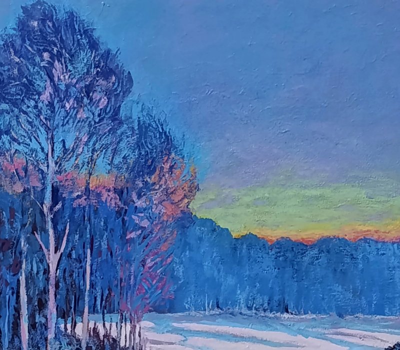 Twilight in February, Painting Rade Grahovac