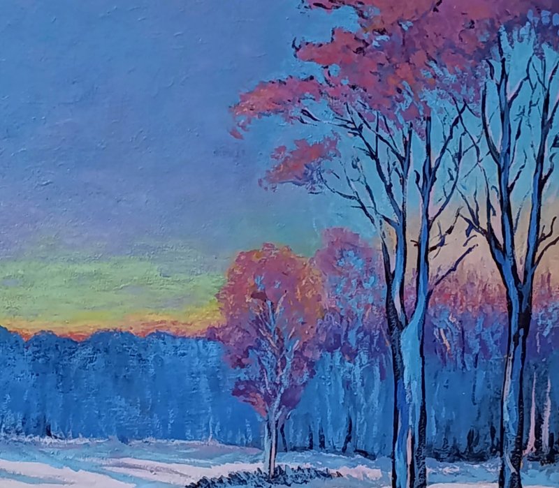 Twilight in February, Painting Rade Grahovac