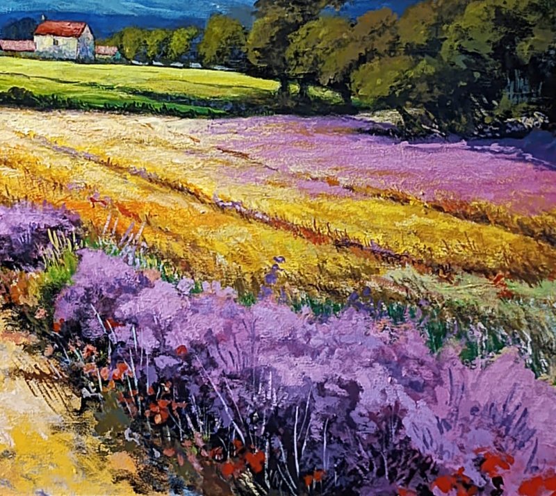 Lavender field, Painting Rade Grahovac