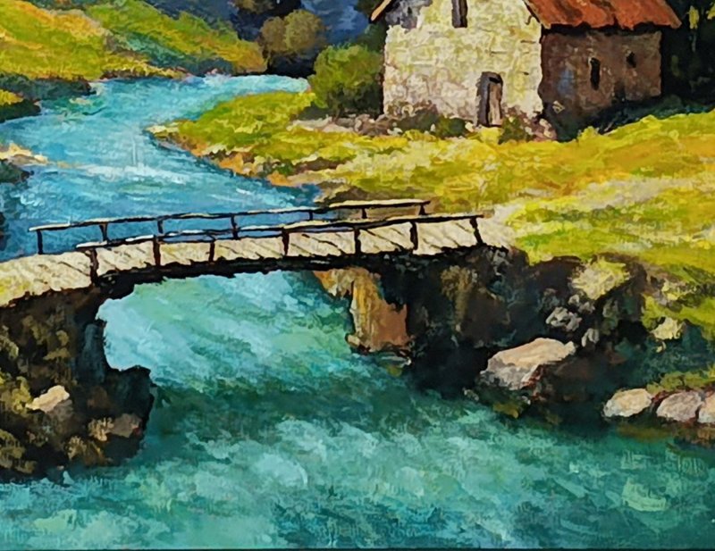 Drveni most, Slika Rade Grahovac