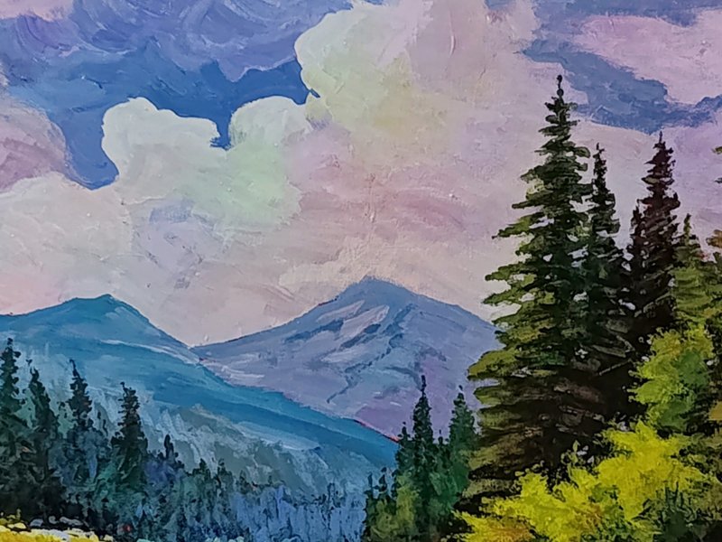There is one blue river, Painting Rade Grahovac