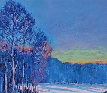 Twilight in February, Painting Rade Grahovac