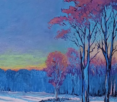 Twilight in February, Painting Rade Grahovac