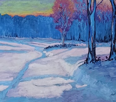 Twilight in February, Painting Rade Grahovac