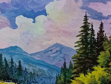 There is one blue river, Painting Rade Grahovac