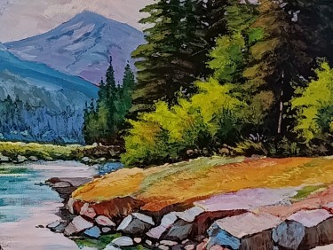 There is one blue river, Painting Rade Grahovac