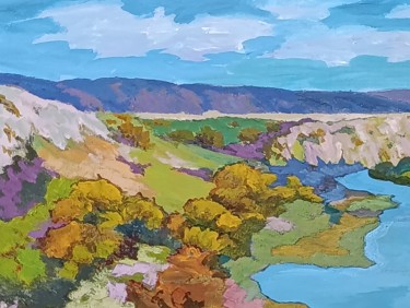Roman bridge on the Zalomka River, Painting Rade Grahovac