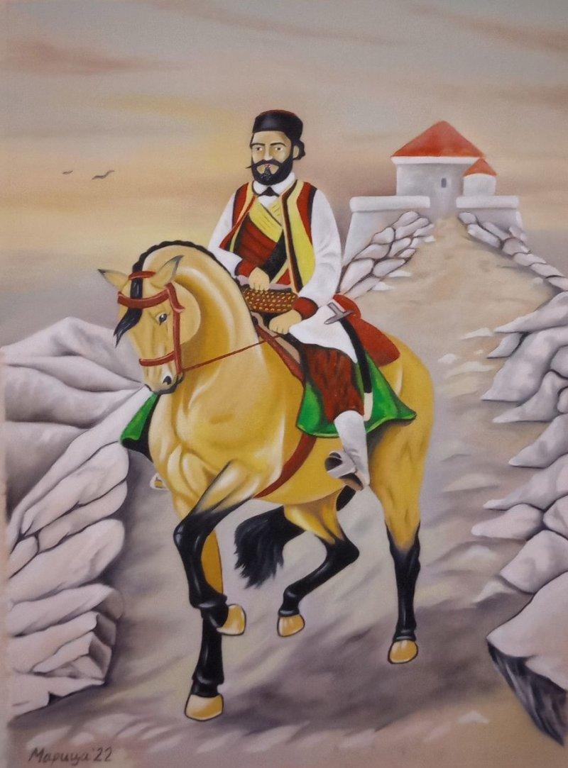 Njegos on Lovcen, Painting Marica Kolarevic