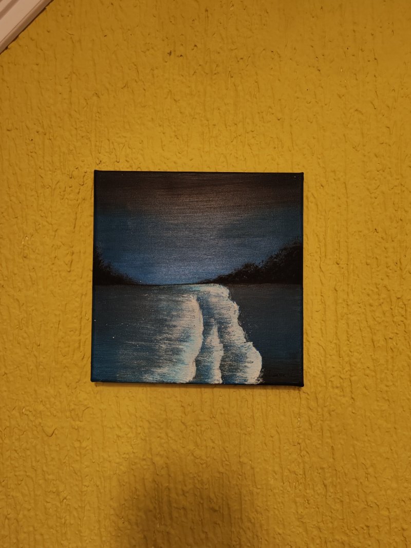 Evening by the sea, Painting Jovana Usljebrka