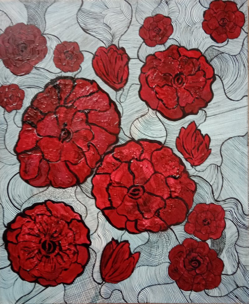 Flamenco, Painting Sara Voronoff