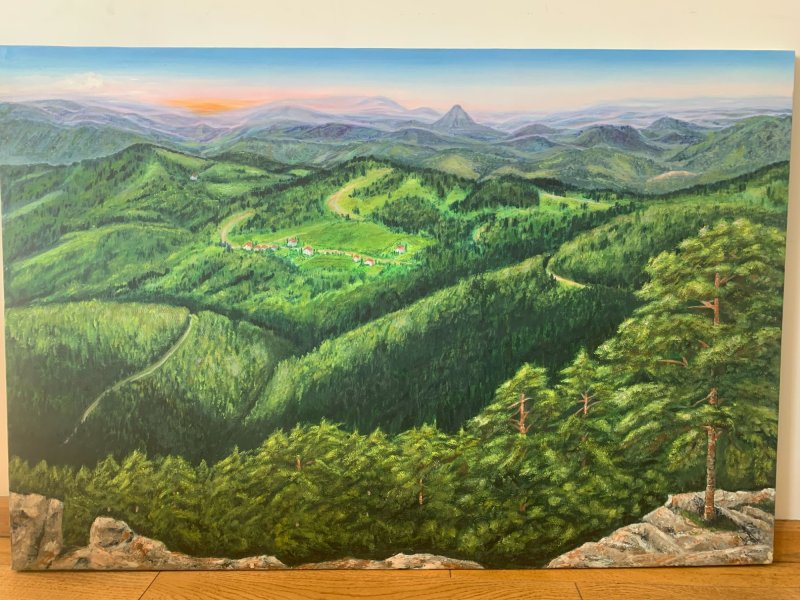 Zlatibor mountain Tornik, Painting Elena Stankovskaia