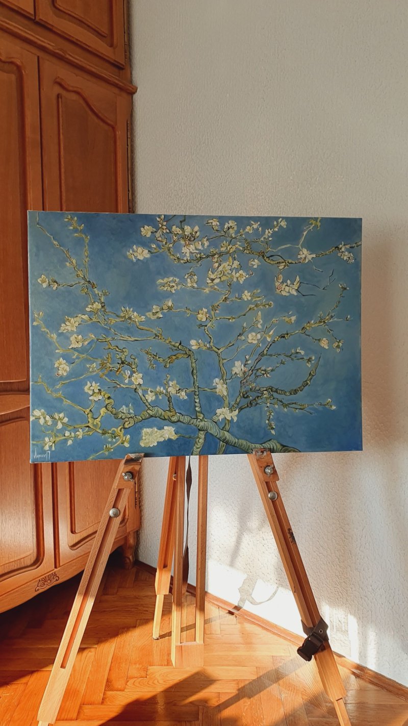 Almond Blossoms, Painting Larisa Popov