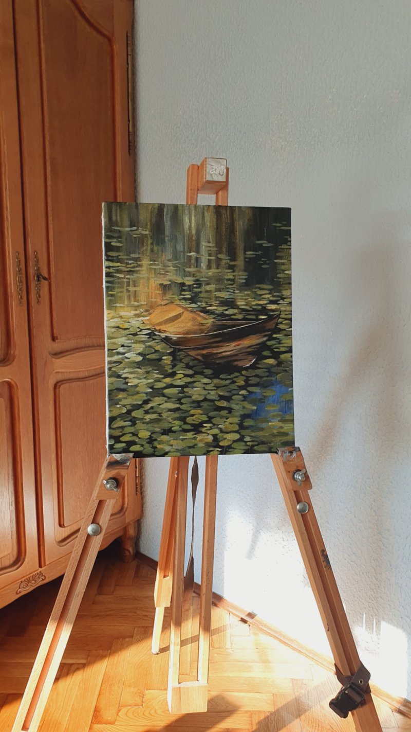 Boat, Painting Larisa Popov