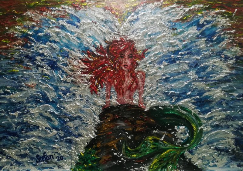 Little Mermaid, Painting Stefan Stojsic