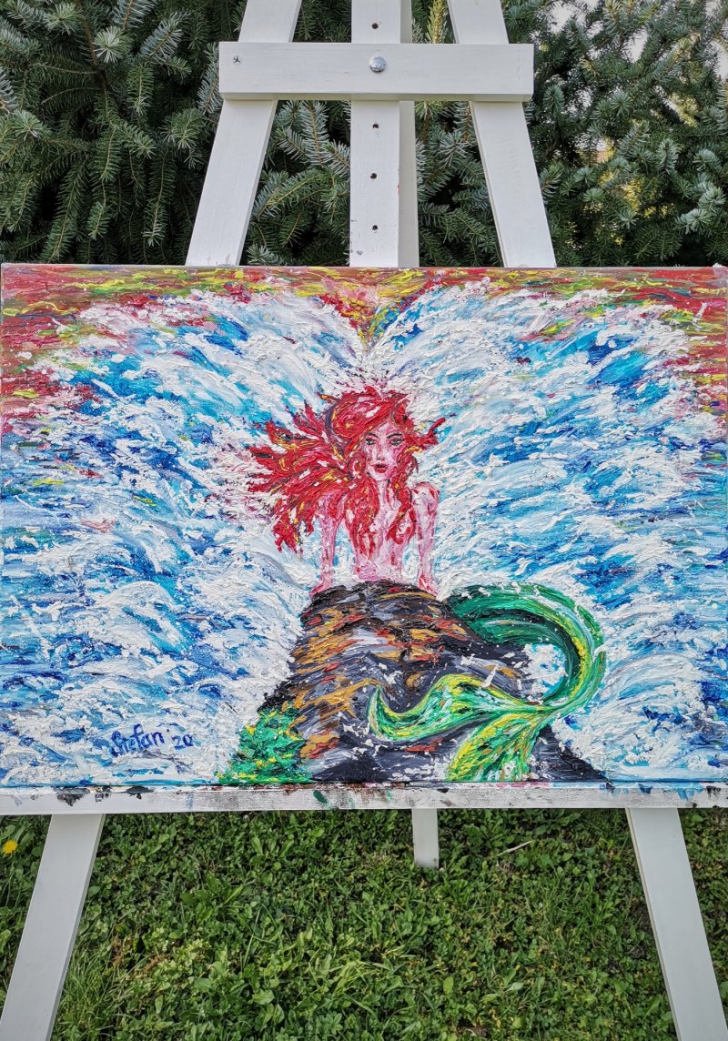 Little Mermaid, Painting Stefan Stojsic