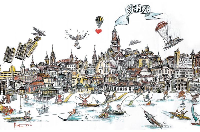 The whole of Zemun, Digital Art Dragan Rumencic