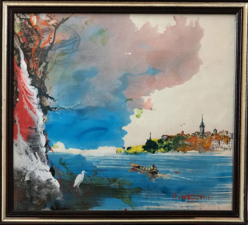 Belgrade Dawn, Painting Dragan Rumencic