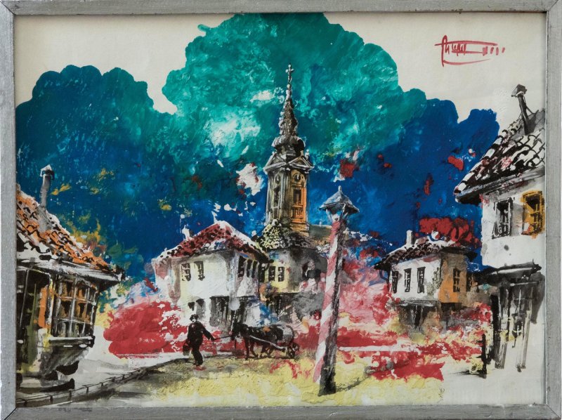 Old town, Painting Dragan Rumencic