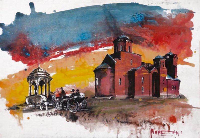Žiča Monastery, Painting Dragan Rumencic