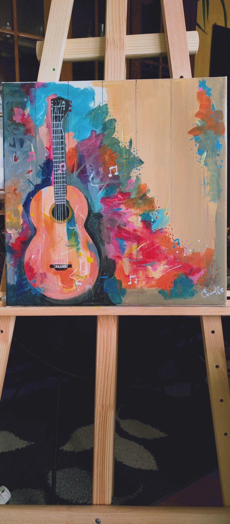 CHORDS ON MY GUITAR, Painting Slađana Spasić