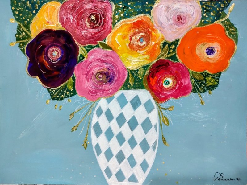 Bouquet, Painting Slađana Spasić