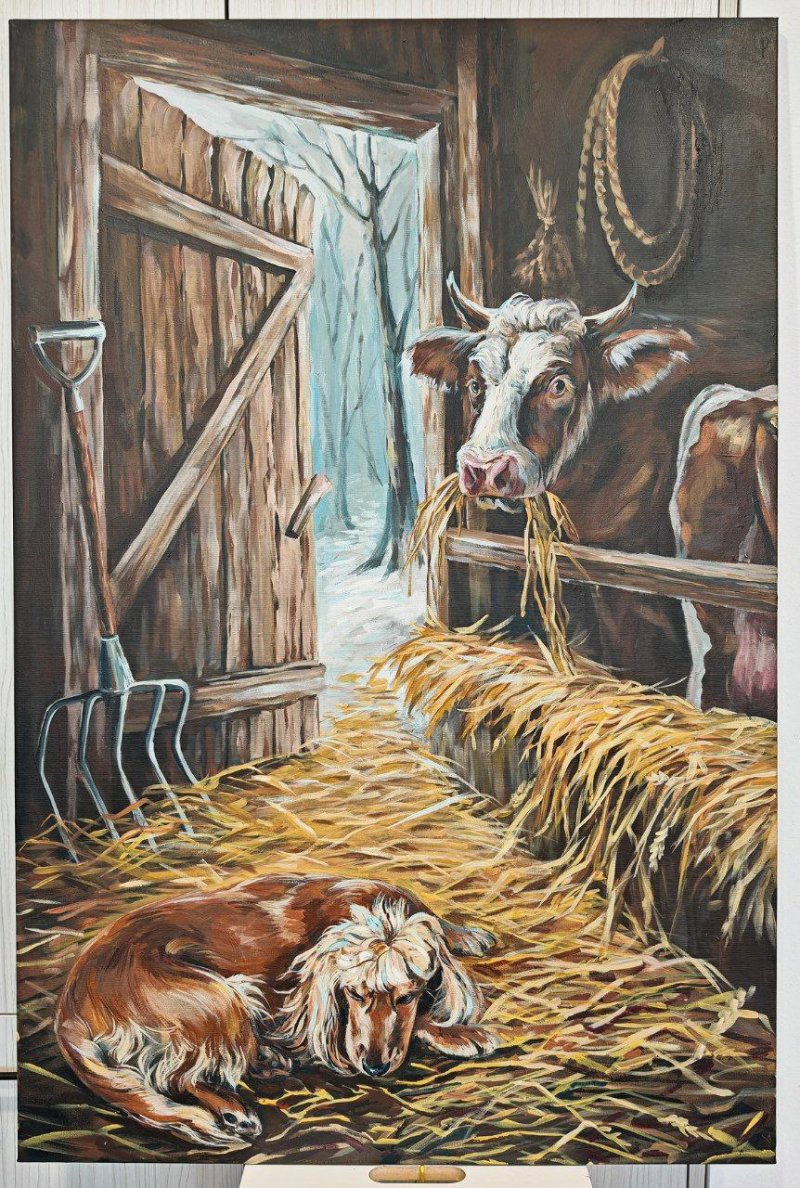 The Warmth of Home, Painting Natalia Boiarinova