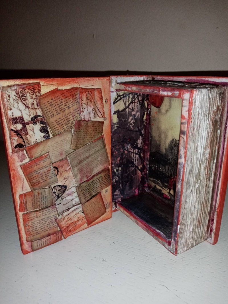 Decoupage of ``Memories book boxes, Handicraft Maja Živković