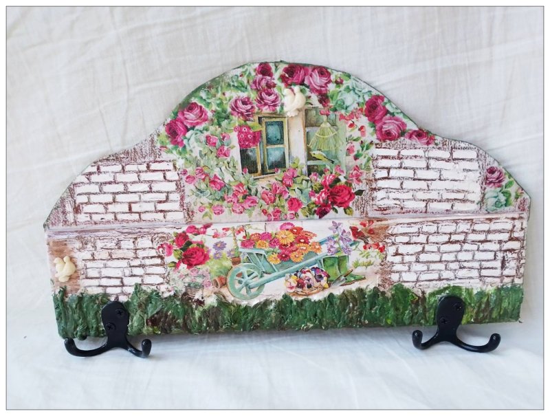 Decoupage wall wooden decoupage chiviluk Spring