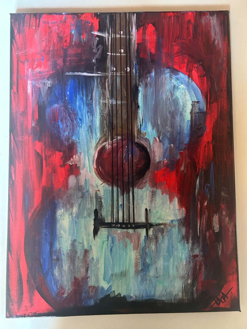 Gitara, Slika Katarina Brence