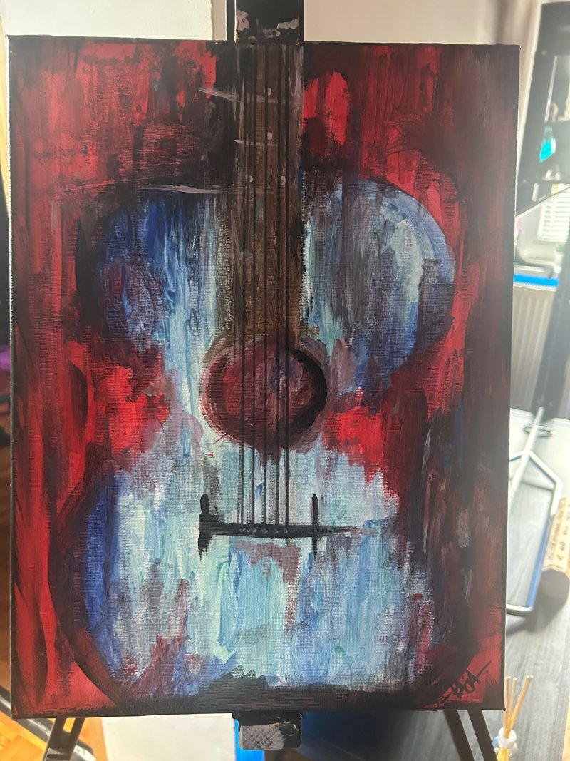 Gitara, Slika Katarina Brence