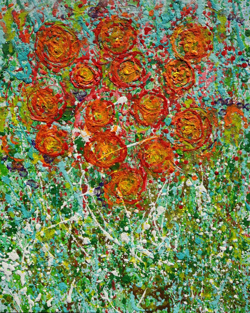 Sunfire Blossoms, Painting Nikola Stevancevic