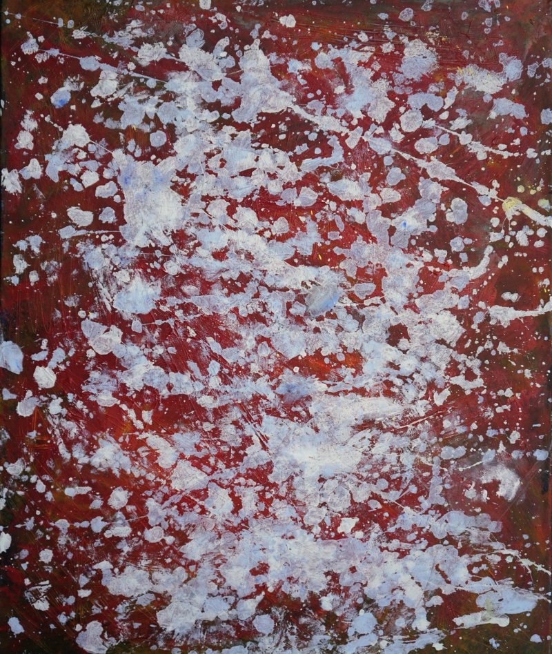 Celestial collision, Painting Nikola Stevancevic