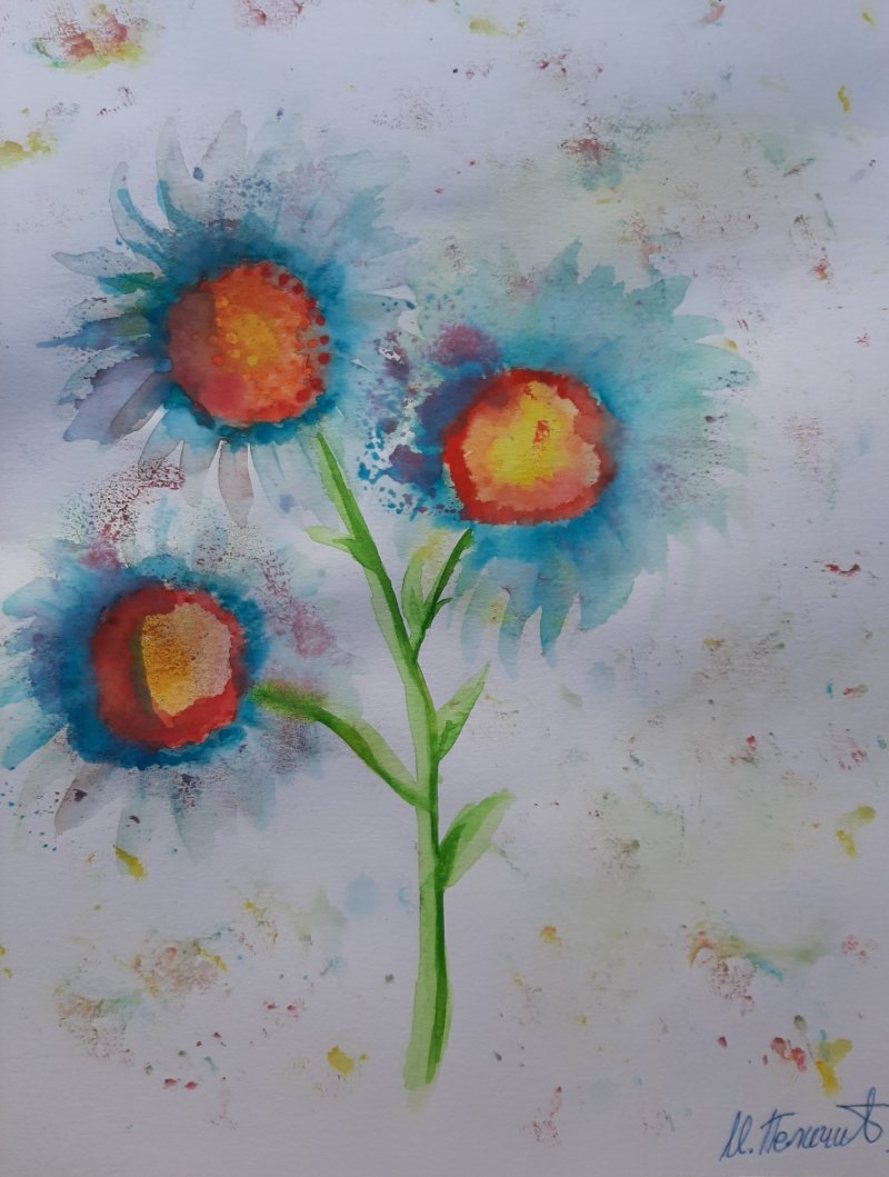 Blue, Painting Irena  Pelicic
