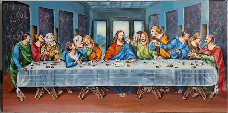 Secret dinner, Painting Jelena  Cvetkovic 