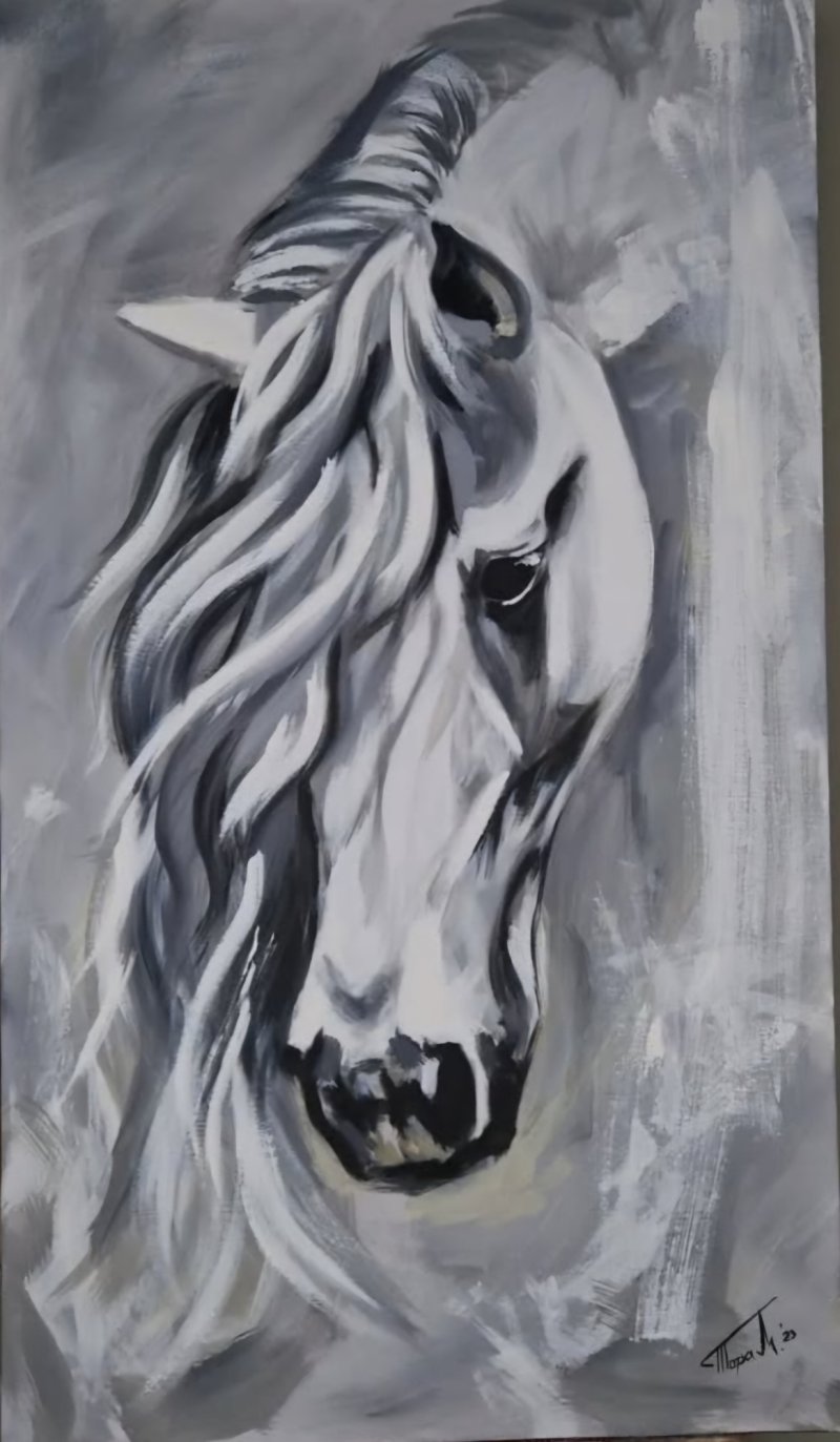 Horse, Painting Teodora Milosavljevic