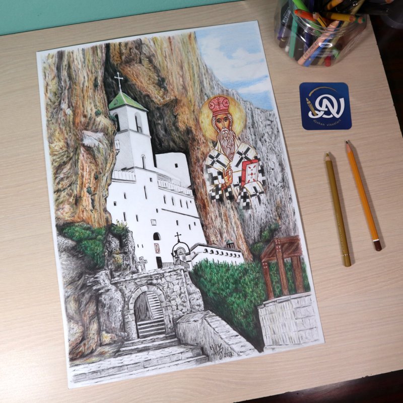 OSTROG, Drawing DJUKAN - FINE ART
