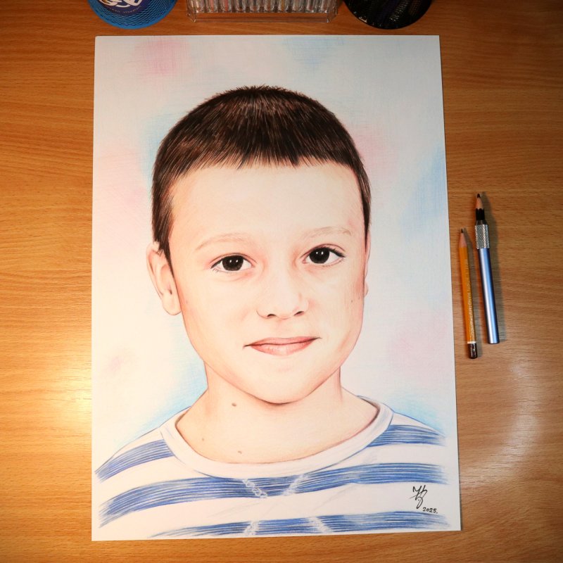 PORTRET DEČAKA, Crtež ĐUKAN - UMETNIČKE SLIKE