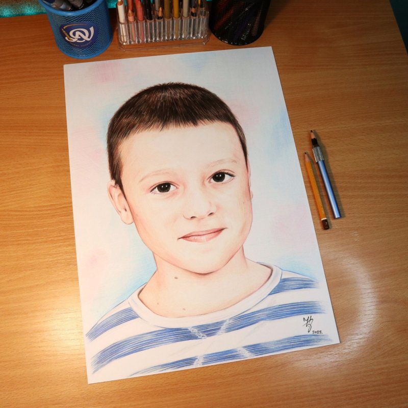 PORTRET DEČAKA, Crtež ĐUKAN - UMETNIČKE SLIKE