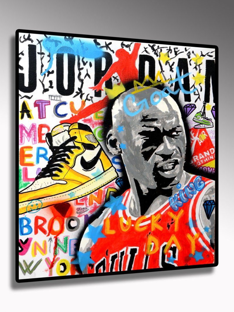 Jordan Lucky day, Painting Vladimir  Mitrovic