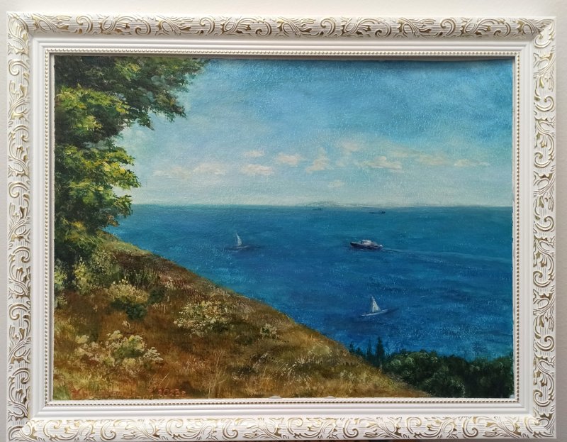pogled sa planine na morski zaliv, Slika Galina Krasovskaya