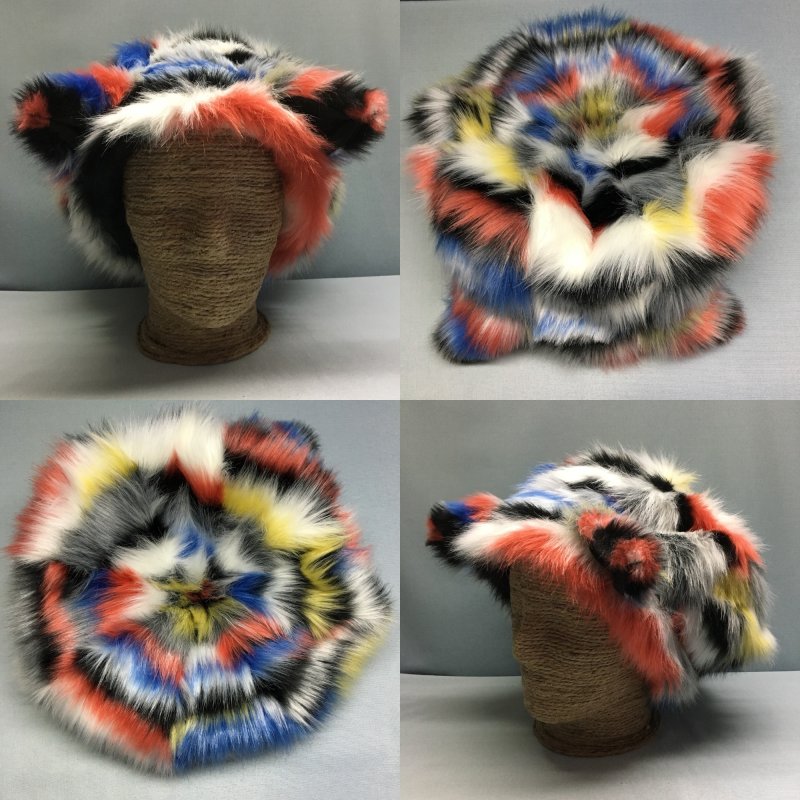 Hat faux fur, Handicraft Ivana Veličković