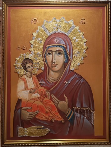 Bogorodica Trojerucica , autor Ljiljana  Petrović