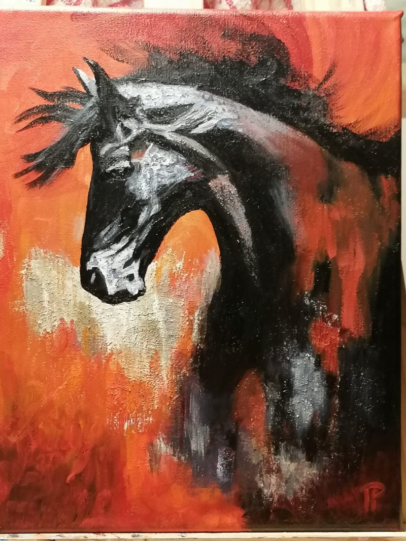 Horse, Painting Pavlica Papović