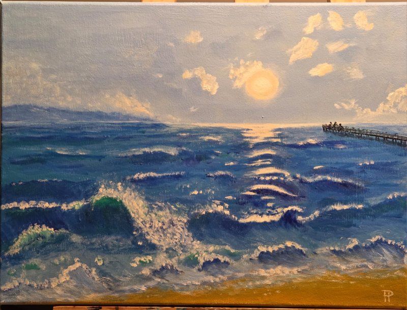 The One With the Sea, inspired by Frederic Backmans My Friends, Painting Pavlica Papović