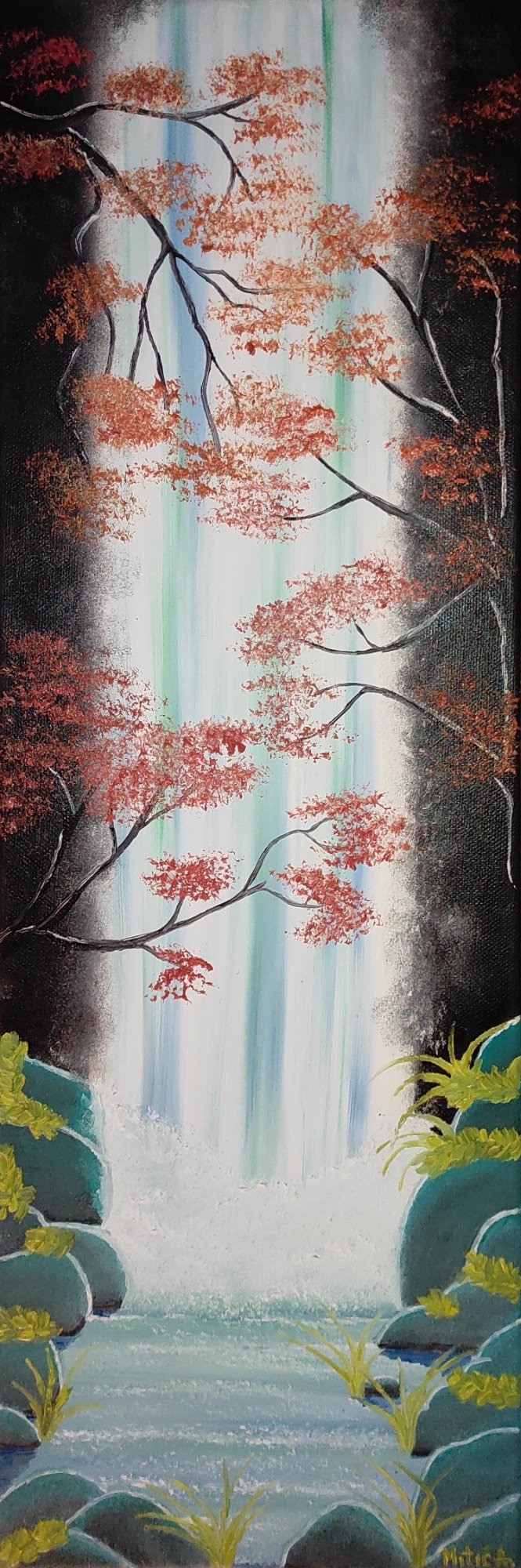 Secret Waterfall, Painting Aleksandra Mitić