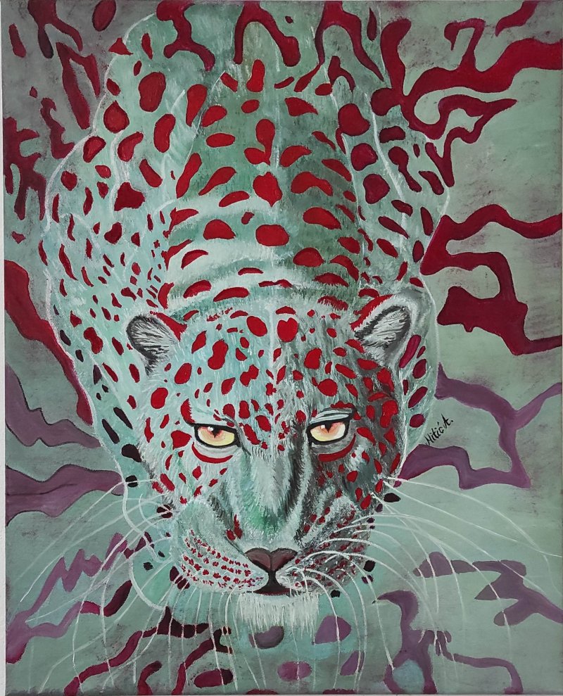 Liquid Leopard, Painting Aleksandra Mitić